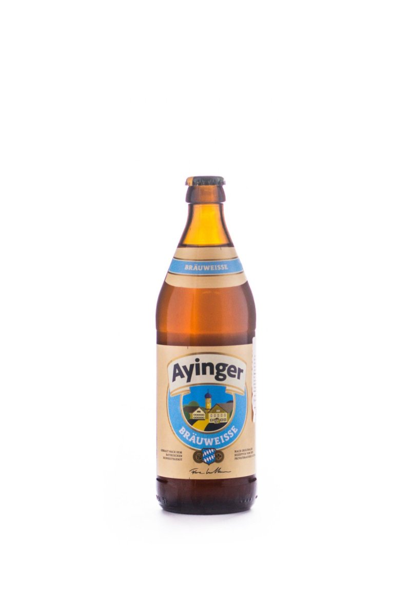 Пиво Айингер Бройвайссе, светлое, нефильтрованное, 0.5л